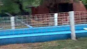 masturbate outdoor ends with deep anal.