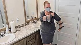 Big Ass Female Boss Lets Janitor Rip Off Her Panties And Eat Her Pussy!