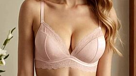 ai girls model slutty lingerie and panties while barefoot