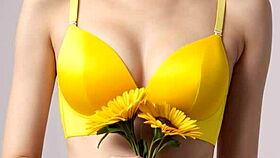 ai girls model slutty lingerie and panties while barefoot