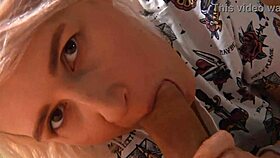 Roommate sucks cock very wet and hot in this pov homemade scene