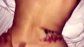 skinny latina explores the hotel room