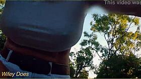 Amazing Milf Flashing Her Tits On Public Bike Ride