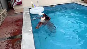 I gave this handsome looking young 18+ man the best sex of his life after he saved me from drowning in the pool