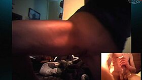 Brunette milf engages in c2c with big cock.