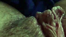 The hairy pussy is getting a little 18+ massage!