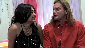 Big cock fucking in fishnet stockings!