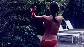 alessandra ambrosio striptease fucking latina teasing undressing sexy clothes ripped