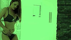 Hey, this alluring euro babe is fingering her wet cunt so nicely