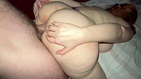 milf spreads big ass for anal fisting, amateurs watch as cock enters deep