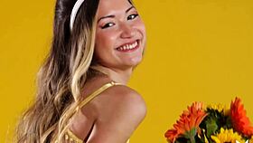 Petite Asian Teen 18+ Bunny Kelly Lu Stripping And Posing Nude For Playboy