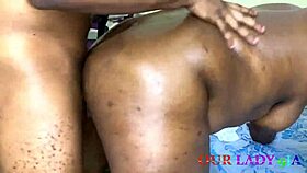 Creamy big black babe i got from a dating site fucks so good with orgasm