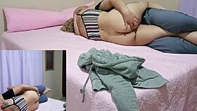 couple shares passionate intimate moments in bed