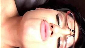 Eva Angelina Keeps Glasses On Hard Scene