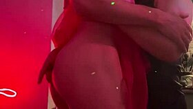 Trans girlfriend fucks neighbor's mouth and masturbates anal!