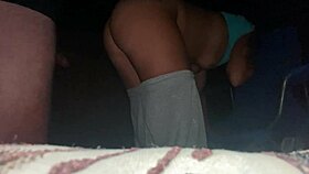 Intense public fuck outdoor creampie