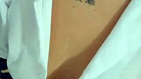 Colombian virgin in amateur casting blowjob