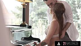 Gorgeous Babe Daphne Klyde Gets Ass Fucked by Big Cock During Piano Session