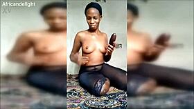 milf nikkie fucks eggplant, tastes squirt