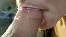 hey, check out this amateur blowjob closeup, the teen's oral skills are amazing
