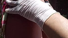 He comes from the street and immediately sucks the sex toy