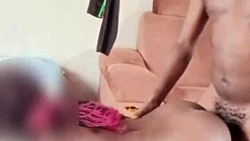 Big daddy with hairy black cock fucking my pussy hard after paying rent 😈