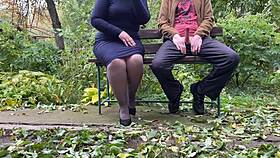 My dirty hobby jerking off outdoors in pantyhose