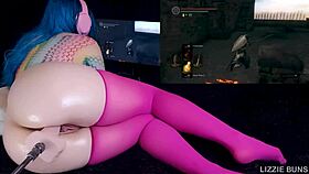 Dark Souls Fuck Machine Challenge 11 - Iron Golem Cumming