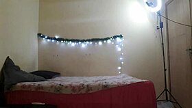 Ebony beauty squirts wildly during interracial blowjob session