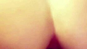 The big-ass student craves a cock in her tight anal, but without one, she uses a thick dildo, swallowing it with her ass