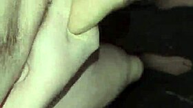 Masturbating outside at night