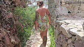 damiana flowers explores a european tourist castle in her sextrip episode 3