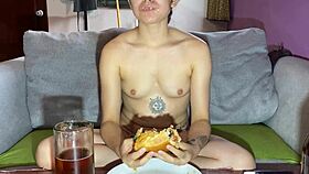 Day 5: Swallowing Boyfriend's Cum as Dessert