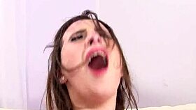 tall girl with big natural saggy tits and perfect ass get hard fucked by older client before massive facial cumshot