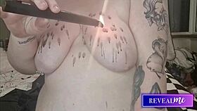 Revealme Curvy Babe Massage Hot Wax Back And Tit Drip Fetish