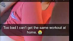 the cheating amateur yoga milf gets fucked by her fitness instructor on snapchat, leading to cuckolding and creampie