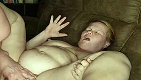 The Milf Moans While Being Intimate In A Pink Thong