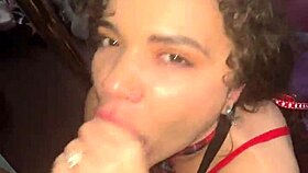 Oh, Curly Nympho Gets Facial!