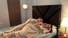 Big ass milf shares bed with horny guy