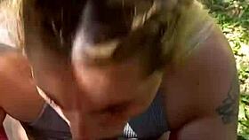 Big Natural Tits Blonde Blowjob Outdoor Homemade