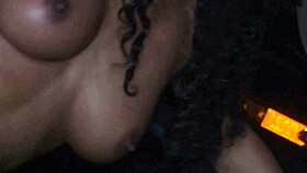 Watch this milf get fucked outdoors at night!