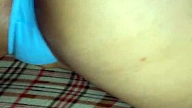 Homemade couple enjoys rough anal and creampie in dorm room