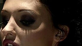 Seductive sex bomb tied up begging for dick