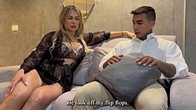 Brazen woman invites young religious man inside