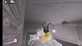 Blonde MILF FUCKED by MONSTER COCK DEVIL on ROBLOX