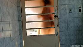 Fascinating behind the door I twerked