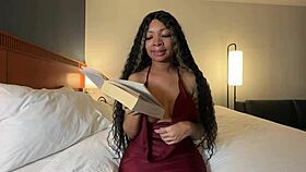 reading a book with eva parker in the neighborhood