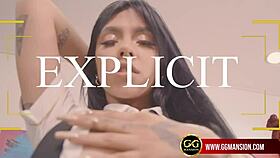 the redhead latina screams loudly as she sucks his big cock in the ggmansion, her big ass bouncing