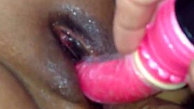 Lucy With Dildo Toys