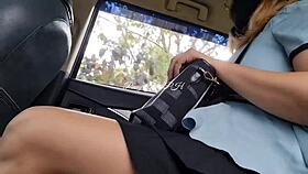 Curvy Pinay teacher fucked in car by lucky fan